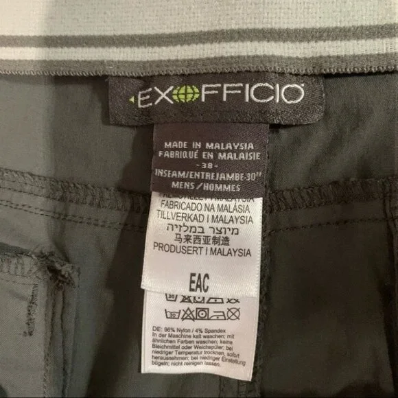 Exofficio Gray Hiking Pants Size 38 - Picture 3 of 14